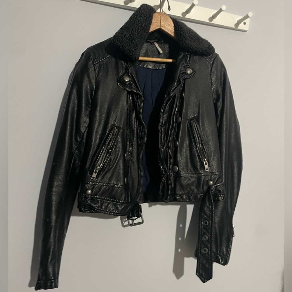 Black Women's Leather Jacket